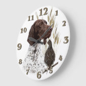 Deutsch-Kurzhaar  Große Wanduhr (Winkel)