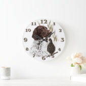 Deutsch-Kurzhaar  Große Wanduhr (Zuhause)