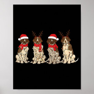 Deutsch Kurzhaar Inter Weihnachten Gsp Mama Papa Poster