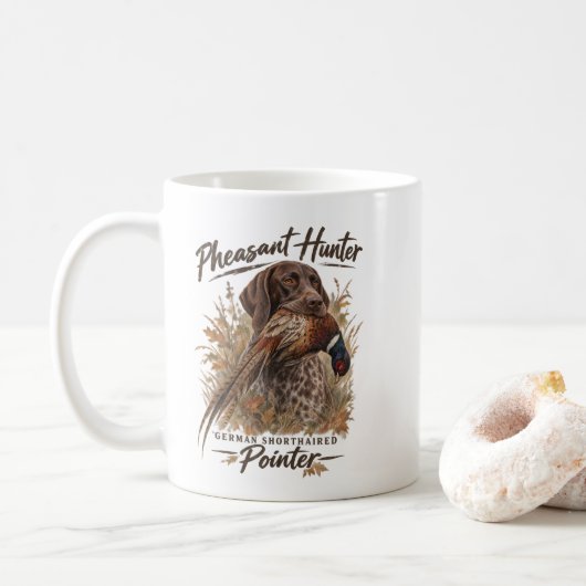 Deutsch Kurzhaar Kaffeetasse (Mit Donut)