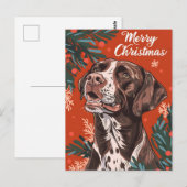 Deutsch Kurzhaar Pointer Christmas Postkarte (Vorne/Hinten)