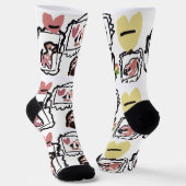 Deutsch Kurzhaar Pointer Herzen Socken (Gewinkelt)