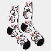 Deutsch Kurzhaar Pointer Herzen Socken (Rechts)
