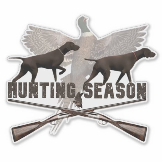 Deutsch Kurzhaar Pointer,kurzhaar Aufkleber (Vorderseite)