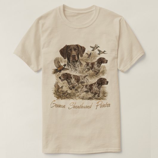 Deutsch Kurzhaar T-Shirt (Design vorne)