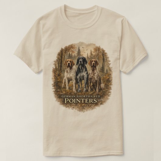 Deutsch Kurzhaar T-Shirt (Design vorne)