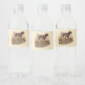 Deutsch Kurzhaar  Wasserflaschenetikett (Flaschen)