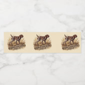 Deutsch Kurzhaar  Wasserflaschenetikett (Einzelnes Label)