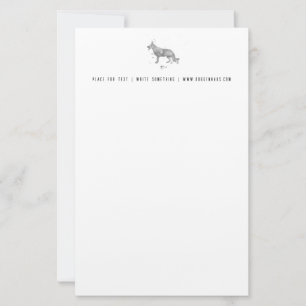 Deutsch Kurzhaarbriefkopf Briefpapier