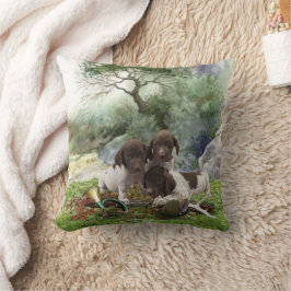 Deutsch Kurzhaarige niedliche Welpen Kissen