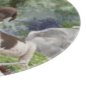 Deutsch Kurzhaarige niedliche Welpen Schneidebrett (Ecke)