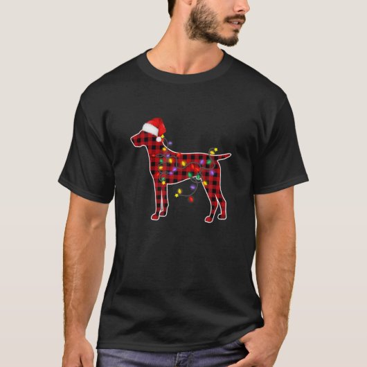 Deutsch Kurzhaarige Pointer Christmas Pajamas Fami T-Shirt (Vorderseite)