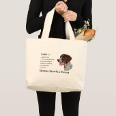 Deutsch Kurzhaarige Pointer-Geschenke Jumbo Stoffbeutel (Vorderseite (Produkt))