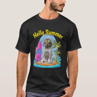 Deutsch Kurzhaarige Pointer Hallo Sommer Dog Vacat T-Shirt