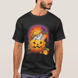 Deutsch Kurzhaarige Pointer Hexenkürbis Halloween T-Shirt