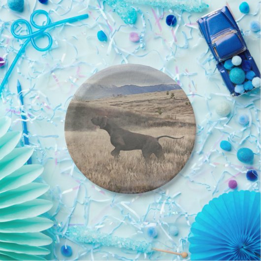 Deutsch Kurzhaarige Pointer-Jagdquai , Kunst Pappteller (Party)