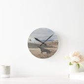 Deutsch Kurzhaarige Pointer-Jagdquai , Kunst Runde Wanduhr (Zuhause)