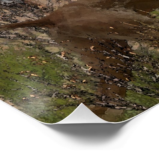 Deutsch kurzhaarige Pointer , kurzhaar Tapestry Ca Poster (Ecke)