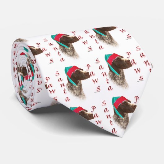 Deutsch Kurzhaarige Pointer Santa Paws Krawatte (Gerollt)