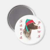 Deutsch Kurzhaarige Pointer Santa Paws Magnet (Vorderseite/Rückseite)