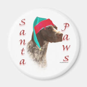 Deutsch Kurzhaarige Pointer Santa Paws Magnet