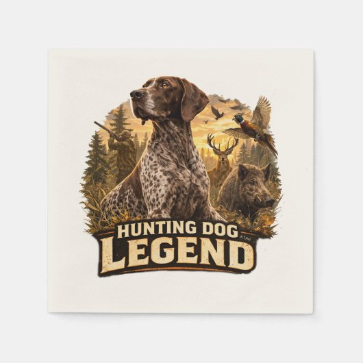 Deutsch Kurzhaarige Pointer  Serviette (Vorderseite)