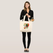 Deutsch Kurzhaarige Pointer St Pattys Jumbo Stoffbeutel (Vorderseite (Model))