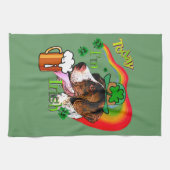 Deutsch Kurzhaarige Pointer St Pattys Küchentuch (Horizontal)