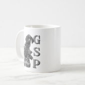 Deutsch Kurzhaarige Pointer-Welpe-Triptych-Leinwan Kaffeetasse (Vorderseite Links)