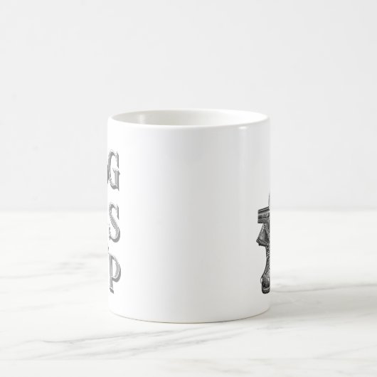 Deutsch Kurzhaarige Pointer-Welpe-Triptych-Leinwan Kaffeetasse (Mittel)