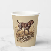 Deutsch Kurzhaariger Vorstehhund Pappbecher (Vorderseite)