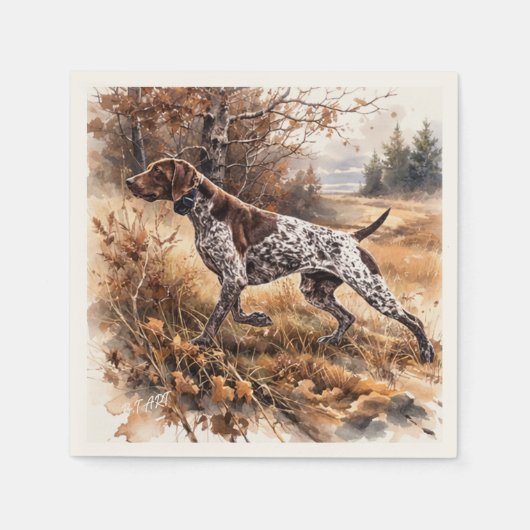 Deutsch Kurzhaariger Vorstehhund Serviette (Vorderseite)