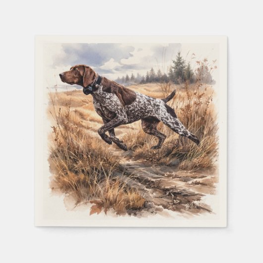 Deutsch Kurzhaariger Vorstehhund  Serviette (Vorderseite)
