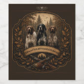 Deutsch Kurzhaariger Vorstehhund  Weinetikett (Einzelnes Label)