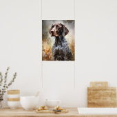 Deutsch Kurzhaariges Pointer Dog Art Print Poster (Küche)