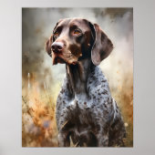 Deutsch Kurzhaariges Pointer Dog Art Print Poster (Vorne)