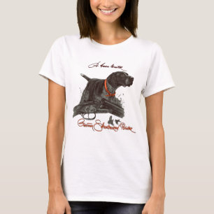 Deutsch Kurzhaariges Shirt mit langen Schlangen. A