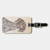 Deutsch Kurzhaarmalerei - Hundekunst Gepäckanhänger (Vorderseite horizontal)