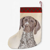 Deutsch Kurzhaarmalerei - Hundekunst Kleiner Weihnachtsstrumpf (Rückseite)