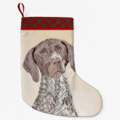 Deutsch Kurzhaarmalerei - Hundekunst Kleiner Weihnachtsstrumpf (Vorderseite)