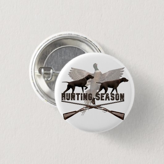 Deutsch Kurzhaarpointer, kurzhaar, Tapestry Post Button (Vorne & Hinten)