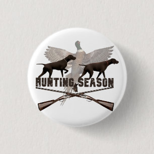 Deutsch Kurzhaarpointer, kurzhaar, Tapestry Post Button