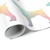 Deutsch Kurzpastellpastellblume für Silhouette Geschenkpapier (Rolleneckpunkt)