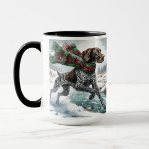 Deutsch Kurzpointer "Over River Coffee Tasse" Tasse