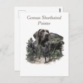 Deutsch Kurzporafreunde Postkarte (Vorne/Hinten)