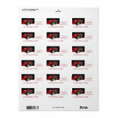 Deutsch Kurzportrait beim Kamin Adressaufkleber (Vorne)