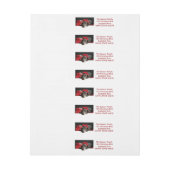 Deutsch Kurzportrait beim Kamin Rundum-Adressaufkleber (Bogen)