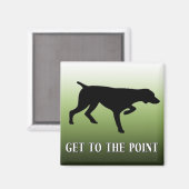 Deutsch Kurzportrait "Get to the Point" Magnet (Vorderseite/Rückseite)
