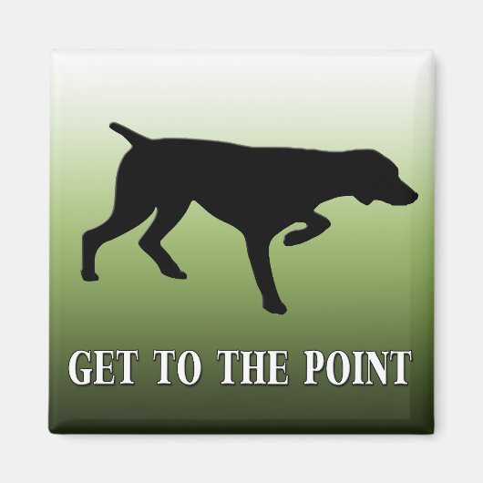Deutsch Kurzportrait "Get to the Point" Magnet (Vorne)