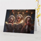 Deutsch Kurzportrait Weihnachtsfeiertag Karte (Gelbe Blume)